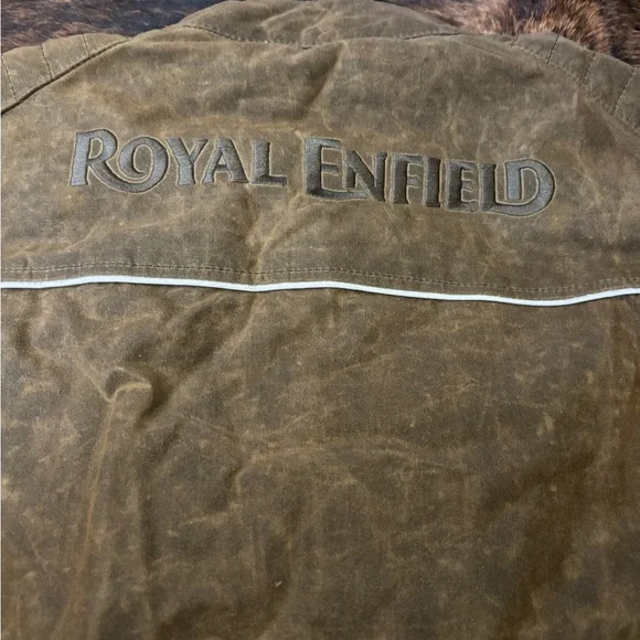 Royal Enfield Panzer Waxed Motorcycle Jacket, Color- Ranger (Brown), Size- XL - Picture 6 of 11